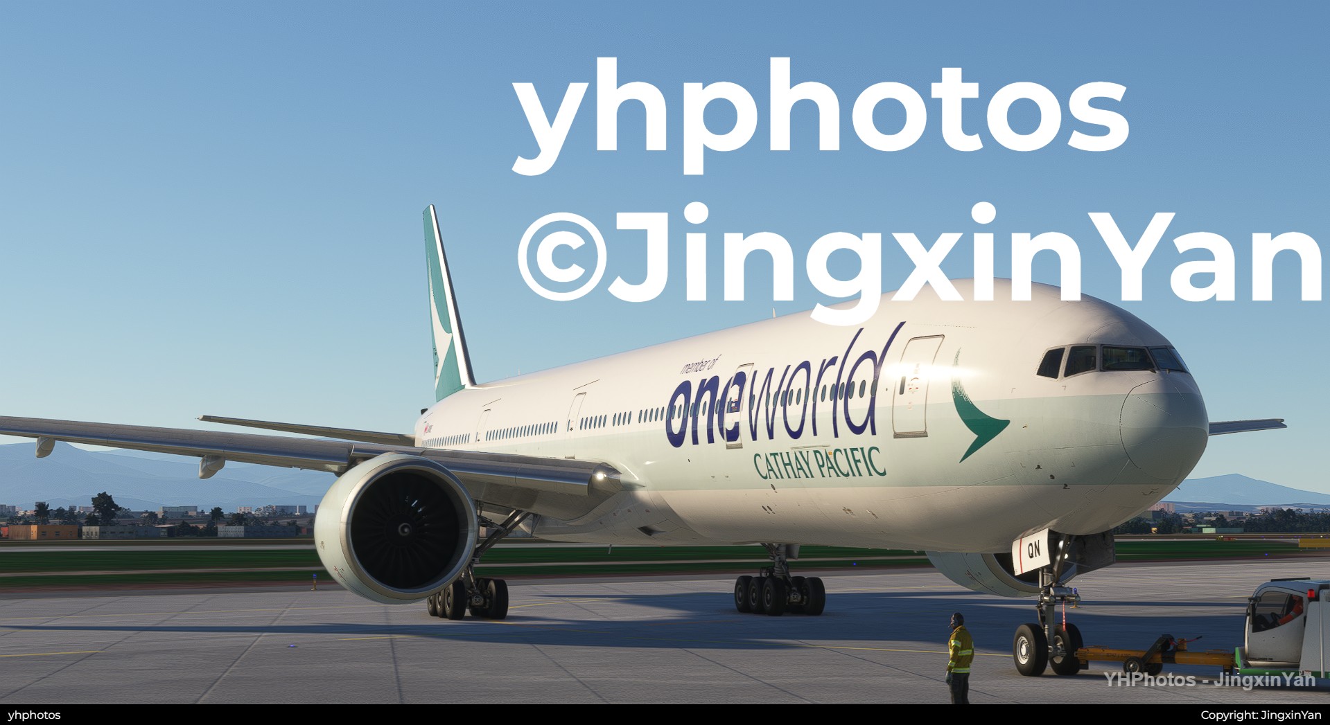 CATHAY-PACIFIC-BOEING77W-PUSHBACK