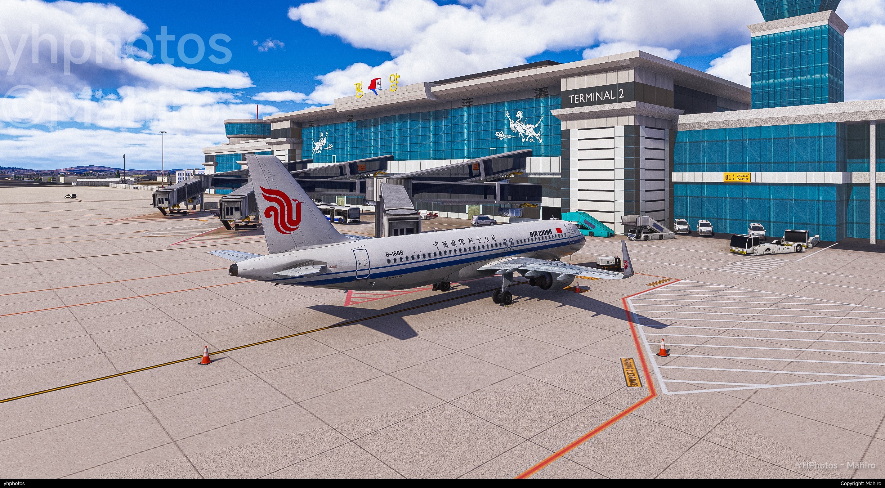 恩情机场国航320