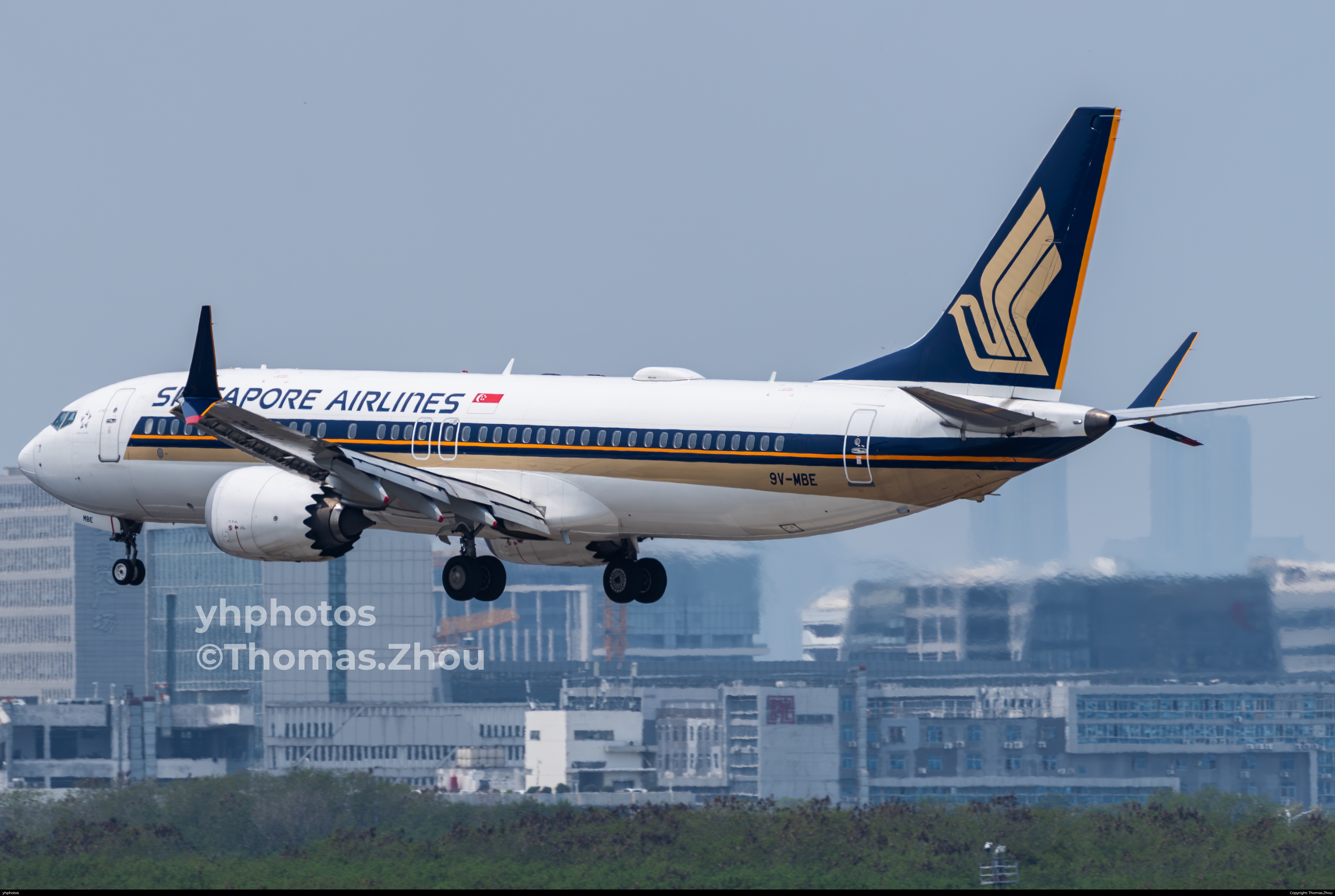 新加坡737Max进港厦门高崎