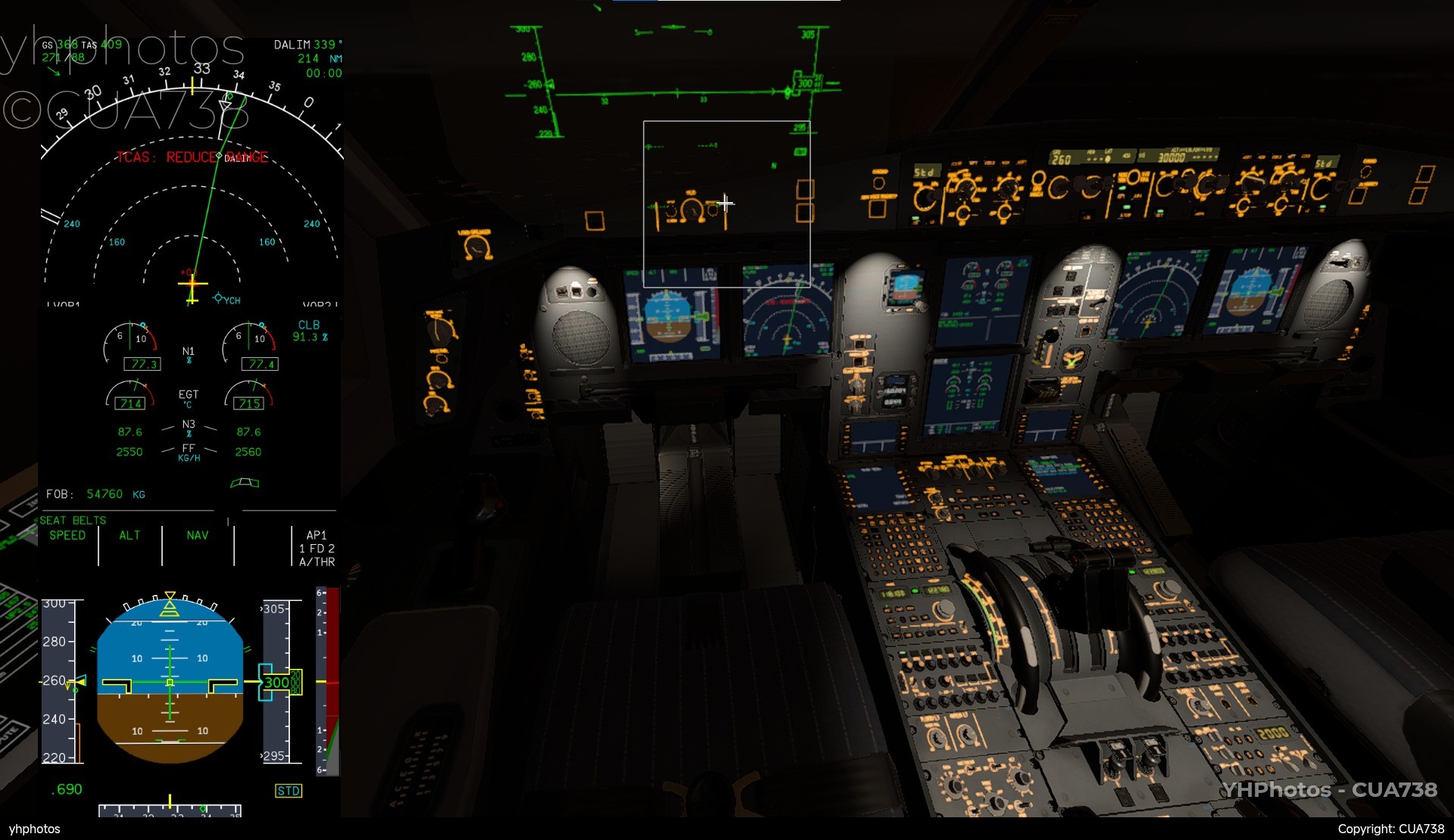 yhfly连飞服务器第一个触发TCAS的机组